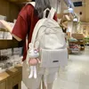 Sac à dos grande capacité pour femme et homme japonais, sac à dos à carreaux à carreaux 36-55l, cartable d'école secondaire Kawaii