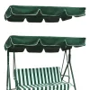 Nets veranda Swing Canopy Replacement Top Rain Cover Rain Ruffled Waterproof Swing Top Cover For Furniture Park Garden Porch Seat