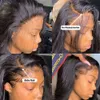 Przednie ludzkie włosy wstępnie wyrzucone 13x4 HD koronki czołowe 180% gęstość przezroczystą fala ciała Bezpoślizgowe peruki dla czarnych kobiet (26 cali)