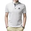 polo bordado coreano para hombre, camiseta de manga corta c solapa informal de , camiseta antiarrugas a la moda, nieuwe de verano g3RA#