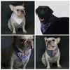 Vêtements pour chiens Triangle Triangle Serviette Bandana Sécurité Bavoir Chiot Écharpe Pour La Marche De Nuit Bandanas Équipement Réfléchissant Bavoirs