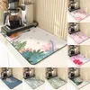 Tapis de Table Style plante, accessoires de cuisine, articles de tapis de Table, impression de fleurs, décor de café, tasse, plat en Silicone