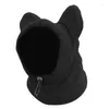 Dog Apparel Winter Hat Portable Thickened Cozy Polar Fleece Hood Washable Ears Caps Head Wrap Neck Warmer Scarf For Dogs And Cats