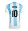 2024 2025 Maglie da calcio Argentina 3 Stelle MESSIS 23 24 25 Fan Versione giocatore MAC ALLISTER DYBALA DI MARIA MARTINEZ DE PAUL MARADONA Bambino Uomo Bambini Kit Maglia da calcio