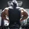 Muscleguys Marca Roupas Ginásio Com Capuz Regata Homens Musculação Stringer Hoodie Tanktop Workout Singlet Fitn Sleevel Camisa i5GW #