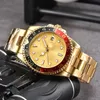 Relógio masculino de luxo ro-le designer feminino relógios 40mm automático mecânico calendário ouro pulseira aço inoxidável montre de luxo casal relógios