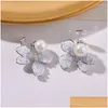 Stud Earrings Butterfly Temperament Gradual Color No Ear Holes Clips Versatile Gift Wholesale For Girls Drop Delivery Jewelry Otnhp