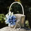 Fiori decorativi Tela vintage Fiore da sposa Bambino Cestino portatile Può essere posizionato Petali di caramelle Decorazione di simulazione Sposa