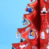 Коробки Рождественская елка Классическая музыкальная шкатулка Деревянный Заводной дизайн Рождественская елка с подвесками Миниатюра на день рождения Подарок на День Святого Валентина