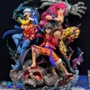 Action Toy Figures One piece character 20cm Ghost Island Trafalgar D Water L Eustass Childrens Luffy Action Character PVC Model Childrens Toy GiftC24325