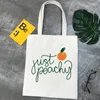 Shopping Bags Peach Bag Grocery Bolso Bolsa Bolsas De Tela Shopper Foldable Compra Boodschappentas Tote Sacolas