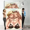 Stickers Mode Hentai Manga Anime Waifu Japanse Sexy Meisje Wandtapijt R18 Comic Muur Opknoping Twin MILF Poster Wave Wandtapijten voor Slaapkamer