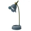 Tischlampen Kinderlicht Kreative wiederaufladbare Blumen-LED-Lampe Studentenschlafzimmer-Studienbeleuchtung Touch-Lesen Augenschutz