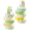 Storage Bottles 12 Rolls Rabbit And Washi Tape Multi-purpose Decor Crafts Nail Sticker Decorative Adhesive Tapes Stickers Stationery