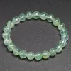 Bangles Genuine Natural Stone Natural Grape Stone Elastic Grade A Prehnite Bead Bracelet Size 6 mm 8 mm 10mm Gifted to Women's Jewelry