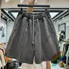 Shorts pour hommes rétro lavé Thug Club hommes femmes haute qualité Patchwork poids lourd logo brodé culottes de cordon