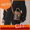 Design Bags Old Flower Scarf Water Bucket Handbag 2024 Early Autumn New Wealthy Tube Fashion Crossbody Bag Small Brand Women evening clutches