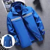 Reflective Jacket Waterproof and Warm With Dechable Fleece Linner 3 In 1 Hi Vis Windproof Workwear Jacket Men for Winter L-7XL T0CW#