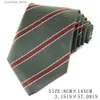 Neck Ties Neck Ties Striped Ties For Men Women Army Green Color Neck Tie For Party Business Paisley Suit Neckties Wedding Neck Tie For Groom Gifts Y240325