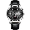 Watchsc-New Colorful Simple Watch Sports Style Watches Silber Black Belt268c