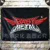 Tillbehör "BabyMetal" Japanese Girl Rock Mix Poster Big Fourhole Hanging Cloth Flags Banners Music Studio Bar Cafe Dorm Room Home Decor