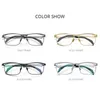 FONEX 180 ° Flip Glasses Frame Men Square Recept Gelglas i full optiska ramar Koreanska glasögon F8043 240322