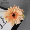 Decorative Flowers 55cm Sunflower Artificial Decoration Realistic Silk Daisies For Home Flower Arrangement Wedding Party Decor