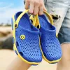 Sandals 3944 Mens Mules & Clogs Summer Sandals Mixed Colors Breathable Smiley Light Beach Slippers Male Garden Shoes Hy27