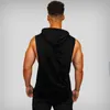 Muscleguys Spor Giyim Giyim Vücut Geliştirme Kollu Hoodie Gömlek Fitn Erkekler Tank Top Kas Yelek Stringer Connershirt pamuklu tanktop 34QD#