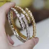 2024 Bracelet Designer Women Top Quality Bangle Snake Bone Full Diamond Bracelet Female Classic Silver Diamond Open Bracelet Female Versatileq cruciani bracelets