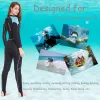 Mute da donna in neoprene da 2 mm Muta intera per immersioni Snorkeling Surf Nuoto Canoa in acqua fredda Cinturino con cerniera posteriore