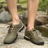 Sapatos de fitness 2024 verão masculino respirável malha fina casual antiderrapante sola macia wearable ao ar livre plus size caminhadas