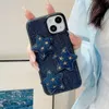 Чехлы для мобильных телефонов Корейский милый джинсовый чехол с 3D-вышивкой ковбойской звезды для iPhone 15 Pro Max 11 12 13 14pro Max, защитный чехол со звездами, чехол H240326