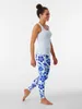 Pantaloni attivi Trifoglio blu: Leggings per tovaglie Nature's Abbigliamento sportivo per palestra Collant push up Abbigliamento fitness da donna