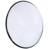 Lastoortsen 2x 30cm Wide Angle Security Road Mirror Curved for Indoor Burglar Roadway Safety Traffic Signal Convex Mirror(black)