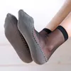 Frauen Socken Mode Sommer Casual Weiche Nicht-Slip Unten Splice Transparent Kurze Damen Mädchen Dünne Seide Socke