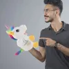 Unicorn Hand Puppet realista Animal Realistic for Story Telling Children Toy Byled Storytelling Giant 240321