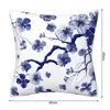 Cuscino 45x45 cm Federa con fiori di pruno dipinta a mano Copriletto cinese con fiori quadrati