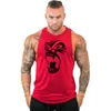 summer Loose Gym Tank Top Men Cott Bodybuilding Fitn Sleevel T Shirt Workout Clothing Mens Stringer Muscle Vest a776#