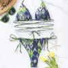 Women's Swimwear Swimsuit String Bikini Women Brazilian Sexy Print Bathing Suit 2024 Biquini Beach Swimming