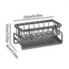 Kitchen Storage Sink Drain Rack Multifunctional Stainless Steel Self-draining Shelf Organizer For Towel Bar Bathroom Items