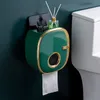 Złote łazienka na półce do przechowywania pudełko bez uderzenia na ścianę pudełko papieru toalety