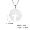 Pendentif Colliers Likgreat Christ Rédempteur Collier Brésil Rio de Janeiro Jésus Chaîne Surnaturelle Amulette Cadeau pour Femme Hommes Mode