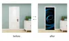 Adesivi in stile europeo Diversi colori dell'universo Adesivo per porta 3D in PVC impermeabile Wall Art per decalcomania del soggiorno con fiori astratti
