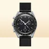 Bioceramic Herren Moonswatch Quarz Uhren Vollfunktion Chronograph Uhr Mission für Mercury 42mm Nylon Luxus Mars Watch Limited 1138463