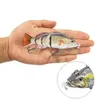 small 10cm Robotic Swimming Lures Fishing Auto Electric Lure Bait Wobblers For Swimbait USB Rechargeable Flashing LED light 240323