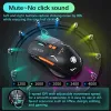 Myszy Ryra Gamer Wireless Mysz ergonomiczna komputer myszy Myszka PC Mususe 6 Przyciski 2.4 GHz do ładowania bezprzewodowe myszy 4000 DPI na laptop