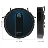 Coredy Robot Vacuum, R650 Ultra Robotic Vacuum med 2200 PA Stark sug, Gyro Dynamic Navigation, Z-Zag Cleaning Path, App Control, Real Time Map, Compatible