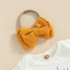 Clothing Sets Baby Girl First Birthday Outfit Trip Around The Sun Short Sleeve Romper Waffle Shorts Headband 3Pcs Set