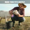 Tags Einstellbare Nylonkragen Haustier Tierhalterhänge mit doppelter Seriennummer für Farm Vieh Tier -Haustier Ziege Schaf 28 PCs